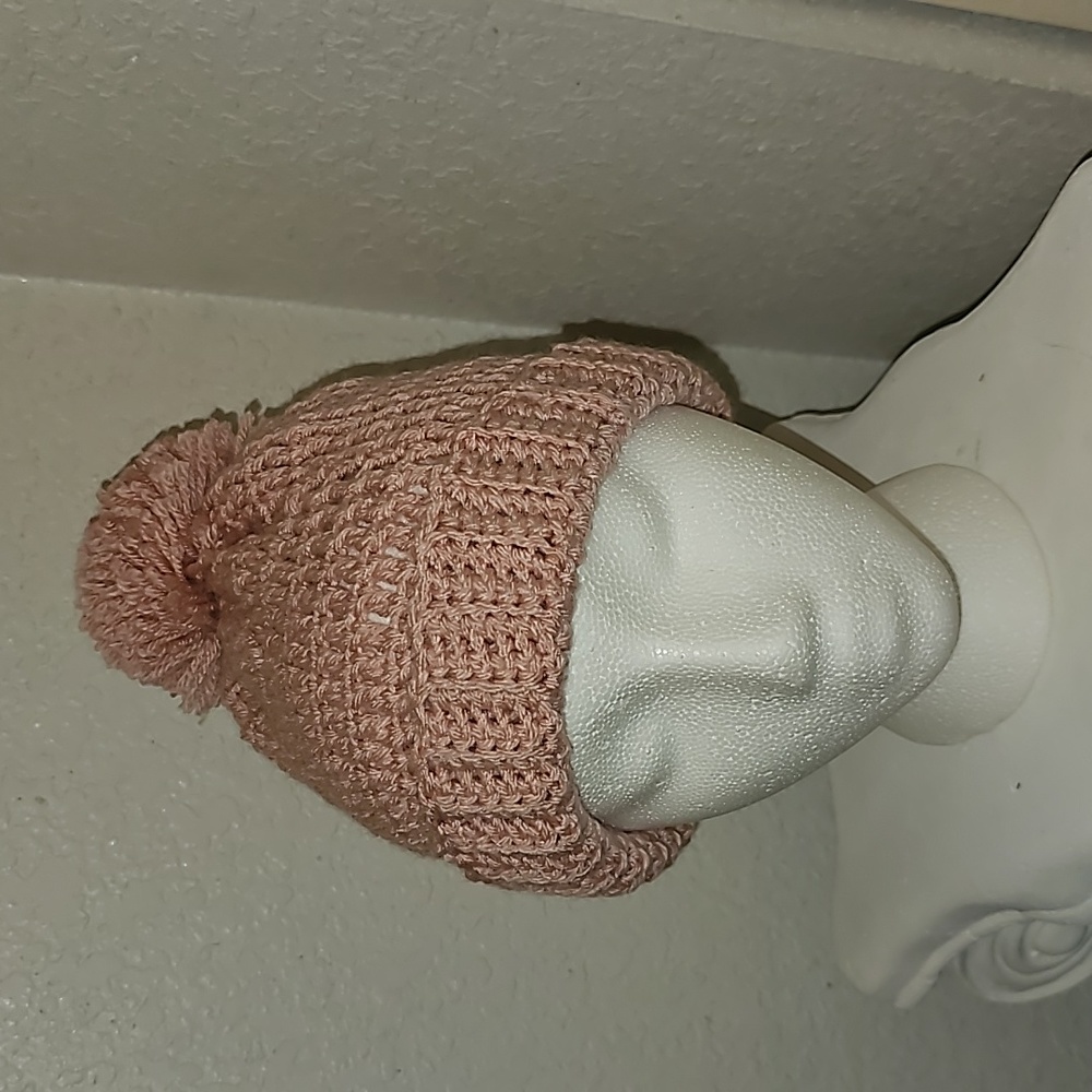 Knit crochet beanie